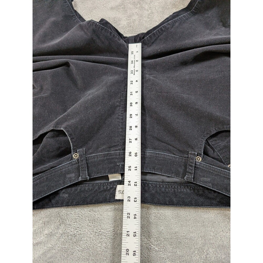 Vintage Chico's Corduroy Pants Womens 2 Reg Black Stretch Casual Minimalist - Picture 9 of 11